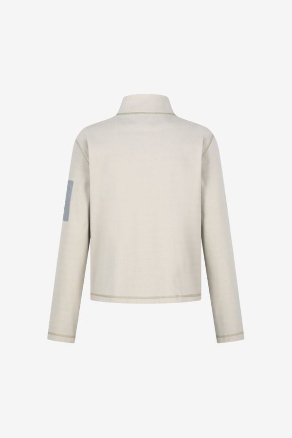 AMOMENTO Pocket Zip Up Jumper