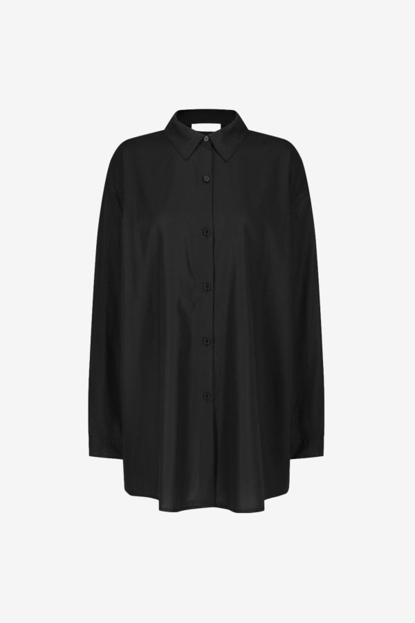 AMOMENTO Sheer Cotton Classic Shirt