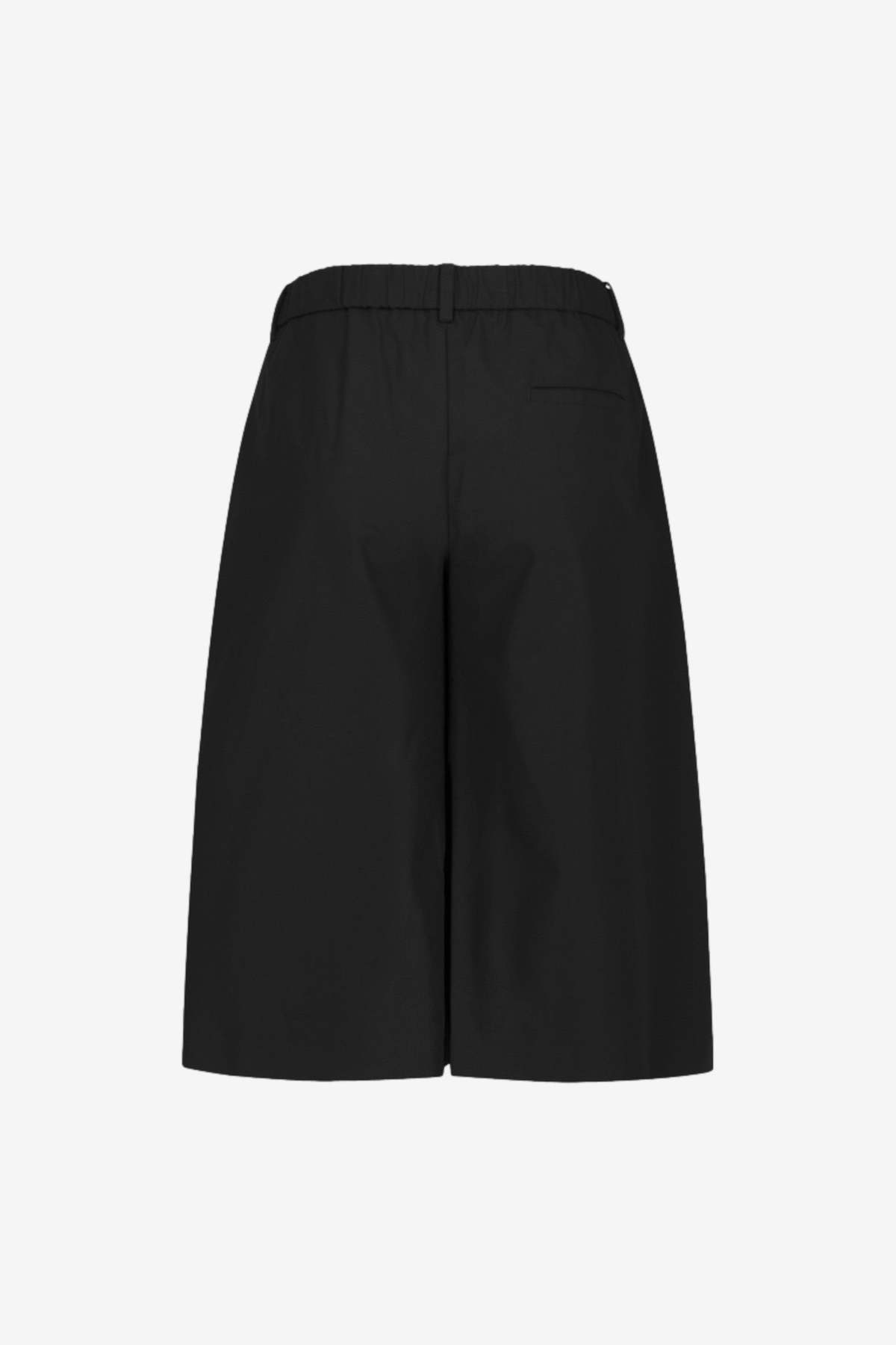 AMOMENTO Wide Bermuda Pants Trousers - Black - Image 2 of 5