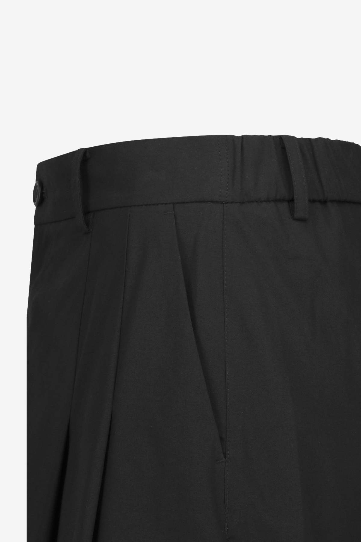 AMOMENTO Wide Bermuda Pants Trousers - Black - Image 5 of 5