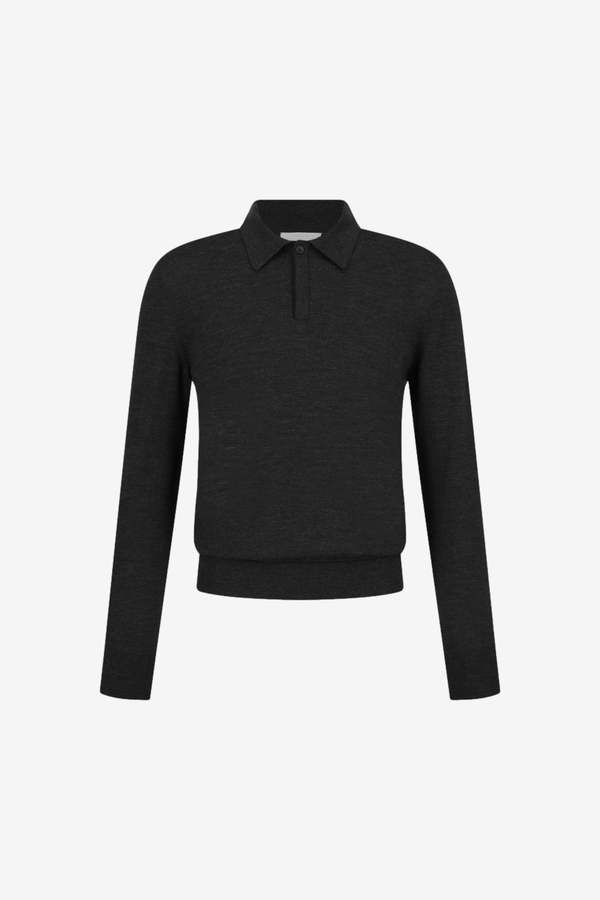 AMOMENTO Wool Collar Knit Sweater AMOMENTO Wool Collar Knit Sweater