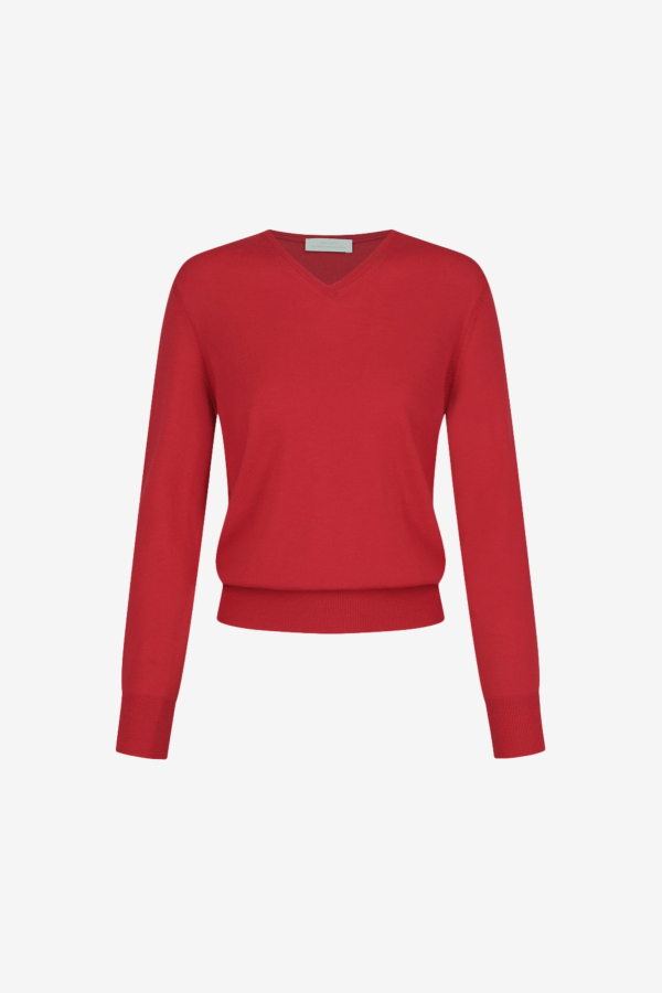 AMOMENTO Wool V-Neck Knit
