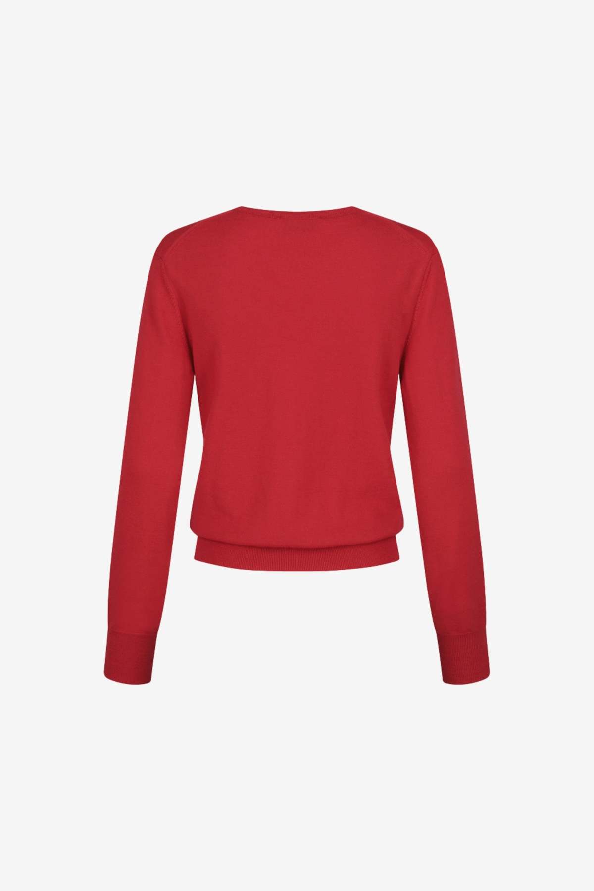 AMOMENTO Wool V-Neck Knit - Image 2 of 4
