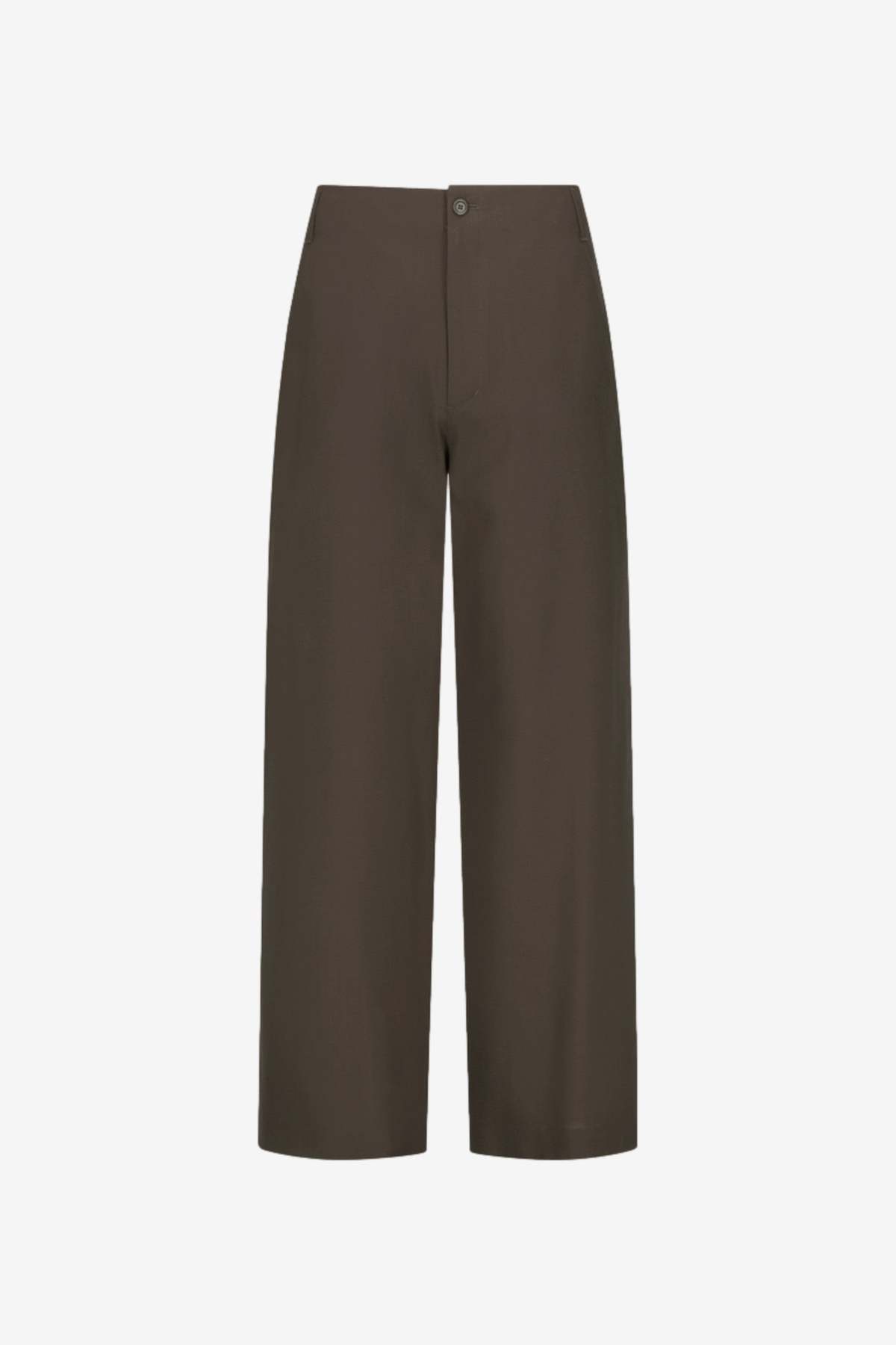 AMOMENTO Wool Wide Pants - Khaki Brown - Image 1 of 5