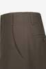 AMOMENTO Wool Wide Pants - Khaki Brown - Thumbnail 4
