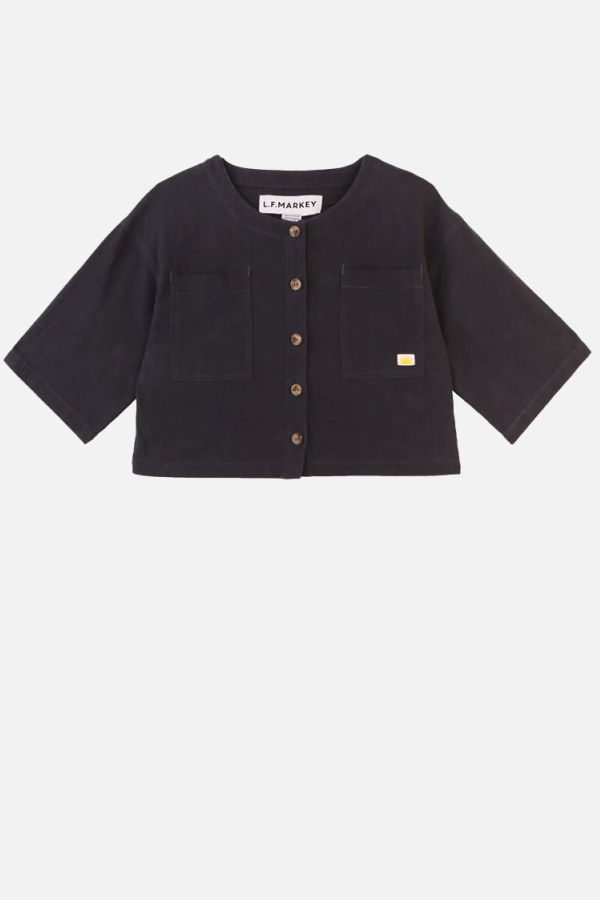 L.F.Markey Beau Textured Linen Top