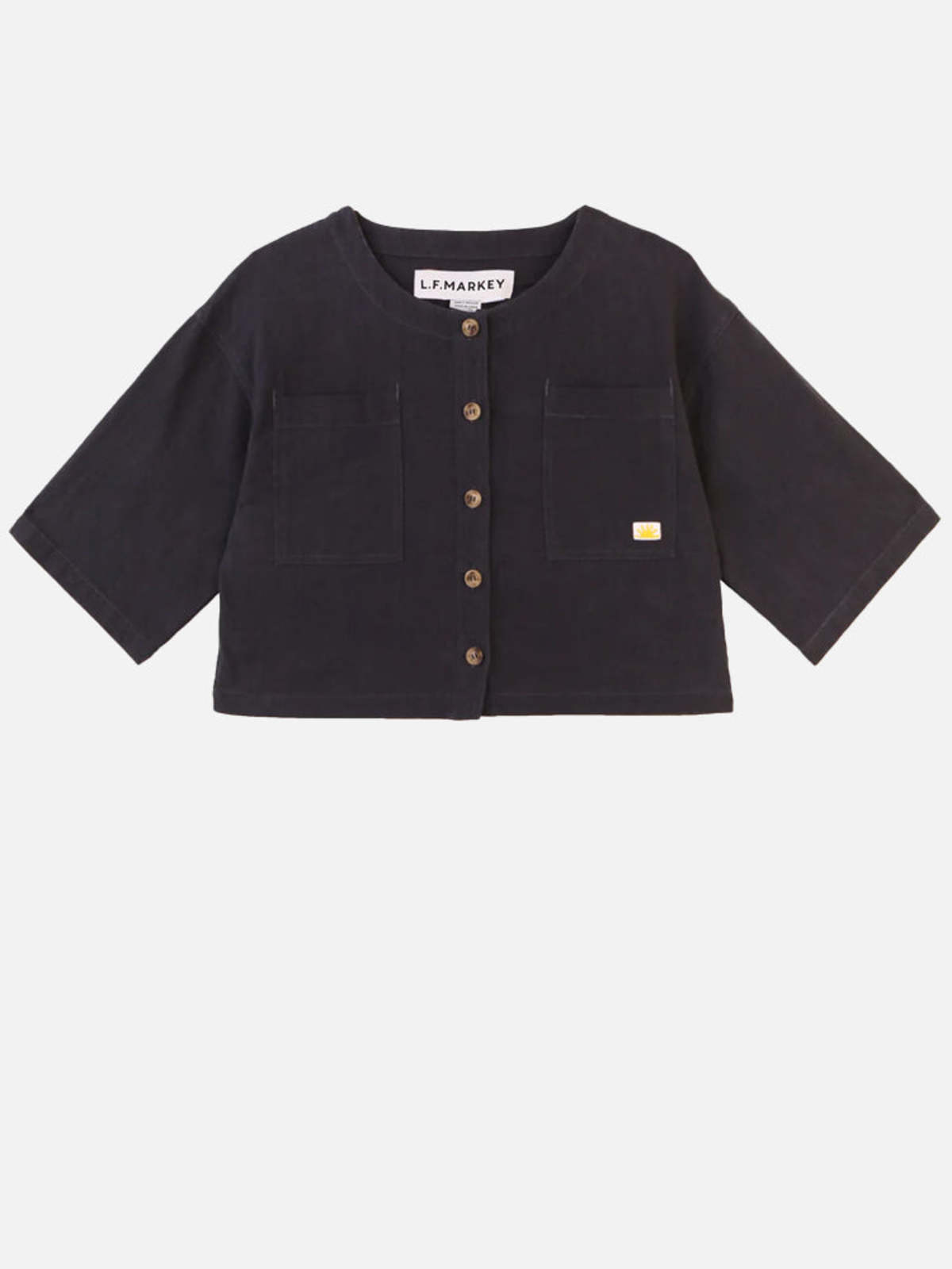 L.F.Markey Beau Textured Linen Top - Image 1 of 7