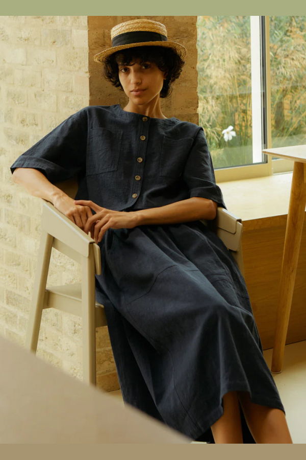 L.F.Markey Beau Textured Linen Top