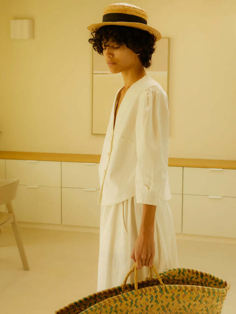 L.F.Markey Emile Textured Cotton Skirt