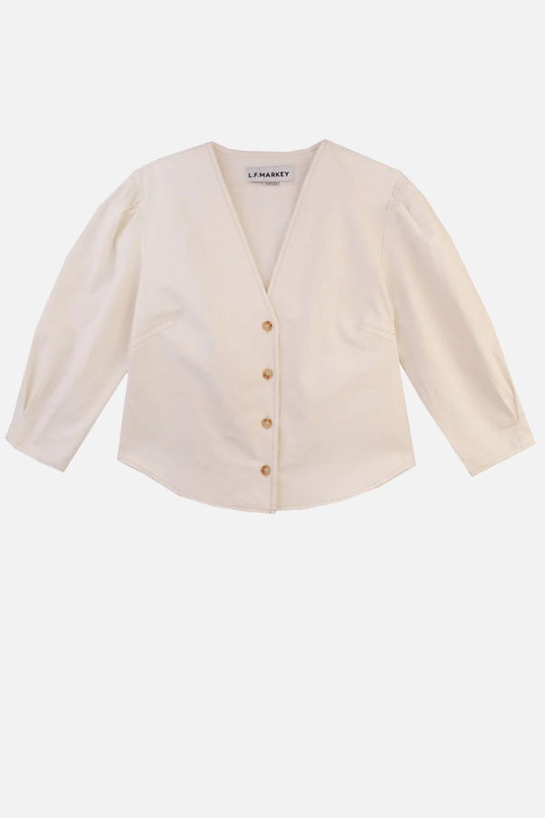 L.F.Markey Lowry Textured Cotton Top