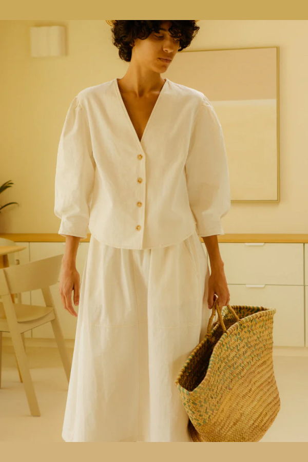 L.F.Markey Lowry Textured Cotton Top