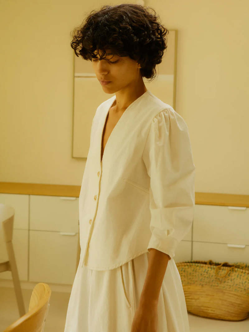 L.F.Markey Lowry Textured Cotton Top