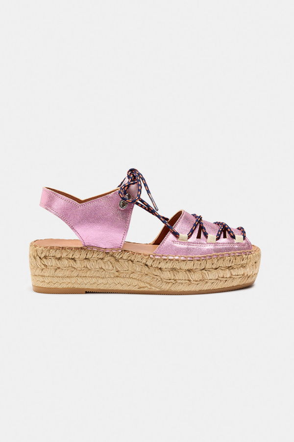 Naguisa Cima Espadrilles - Pink Metallic