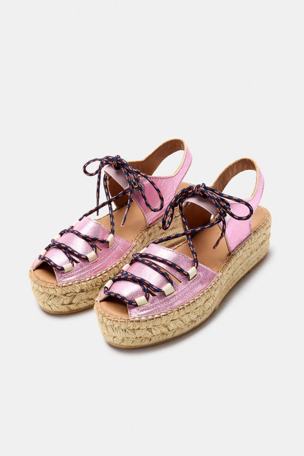 Naguisa Cima Espadrilles - Pink Metallic