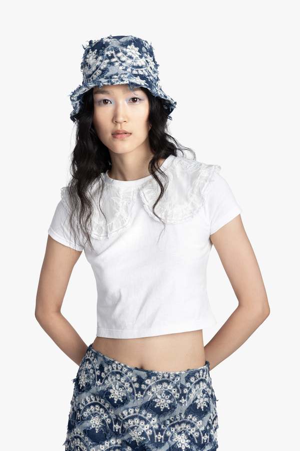 Anna Sui Sonora Denim Bucket Hat Anna Sui Sonora Denim Bucket Hat