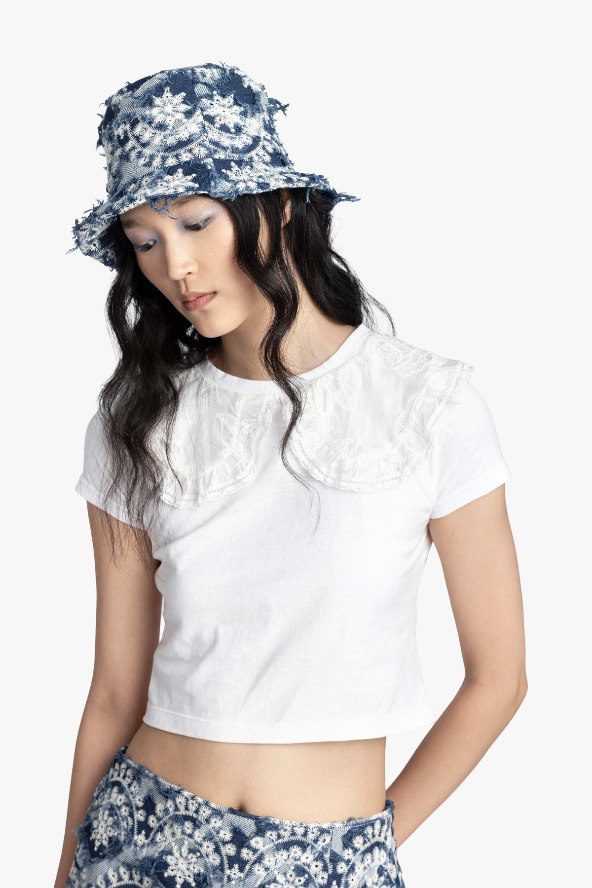 Anna Sui Sonora Denim Bucket Hat - Image 2 of 5