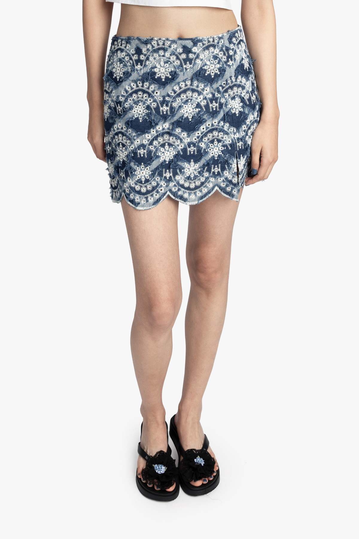 Anna Sui Sonora Denim Mini Skirt - Image 1 of 6