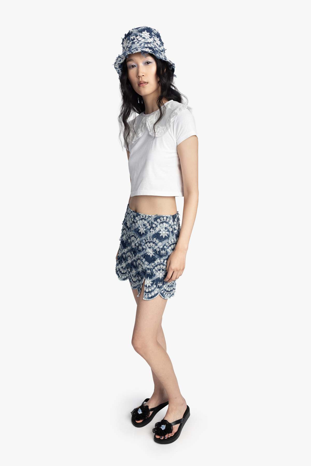 Anna Sui Sonora Denim Mini Skirt - Image 6 of 6