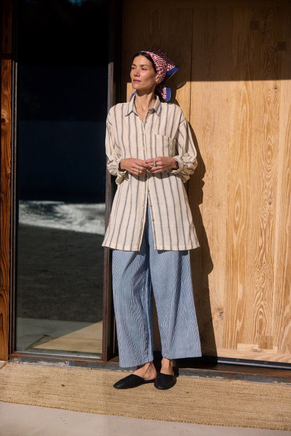 World of Crow Artist Smock Ink Line Shirt