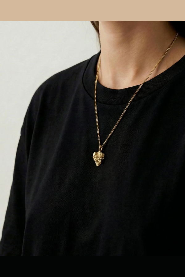llayers Lithix Gold Cluster Pendant Necklace