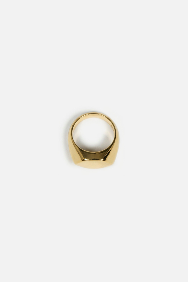 llayers Prismal Hexagonal Signet Ring