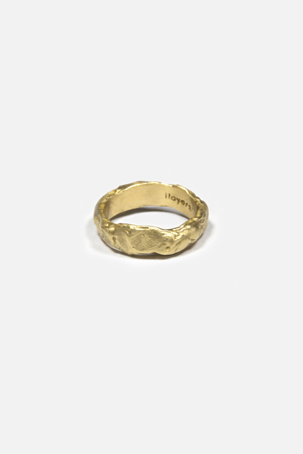 llayers Magma Sculptural Ring Band Ring