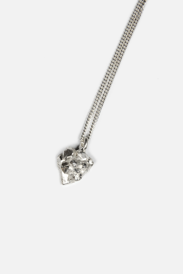 llayers Lithix Silver Cluster Pendant Necklace