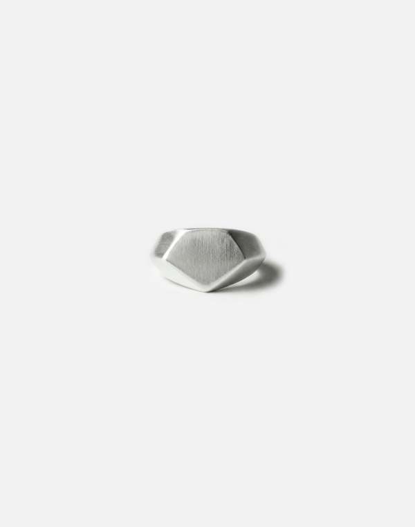 llayers Prismal Hexagonal Signet Ring