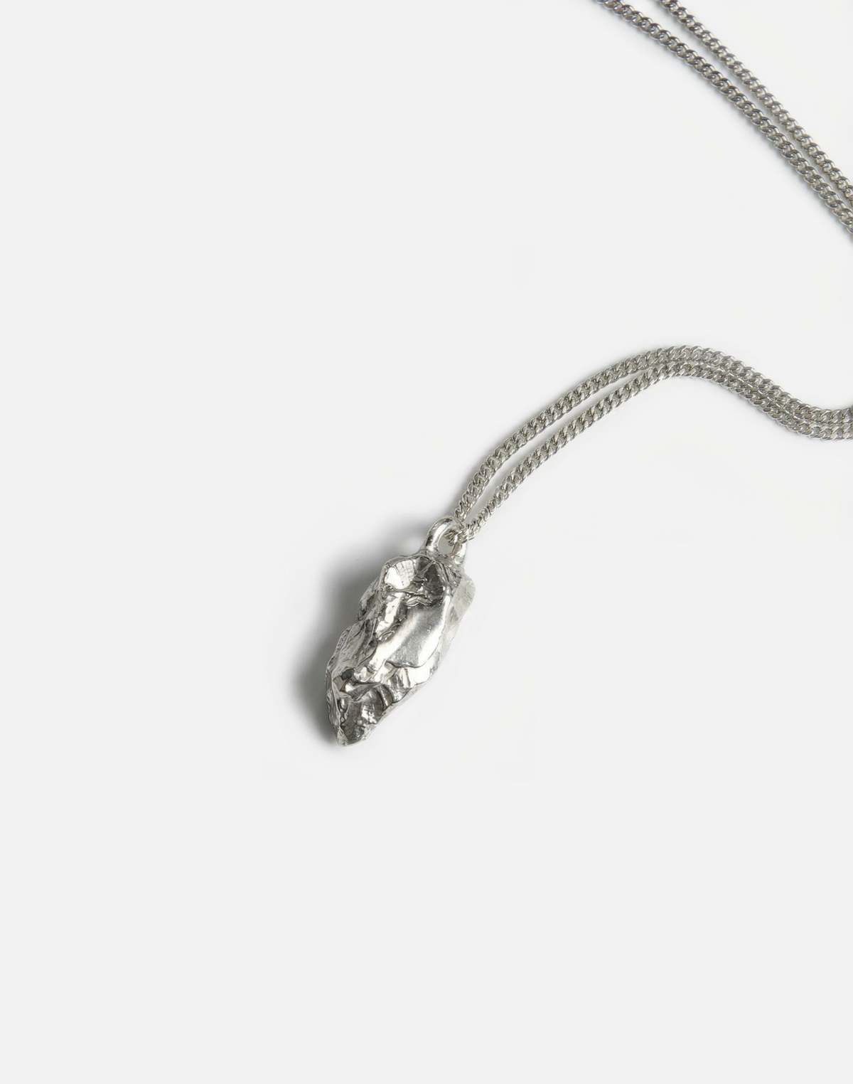 llayers Silver Sculptural Pendant - Obsidia Necklace - Image 6 of 7