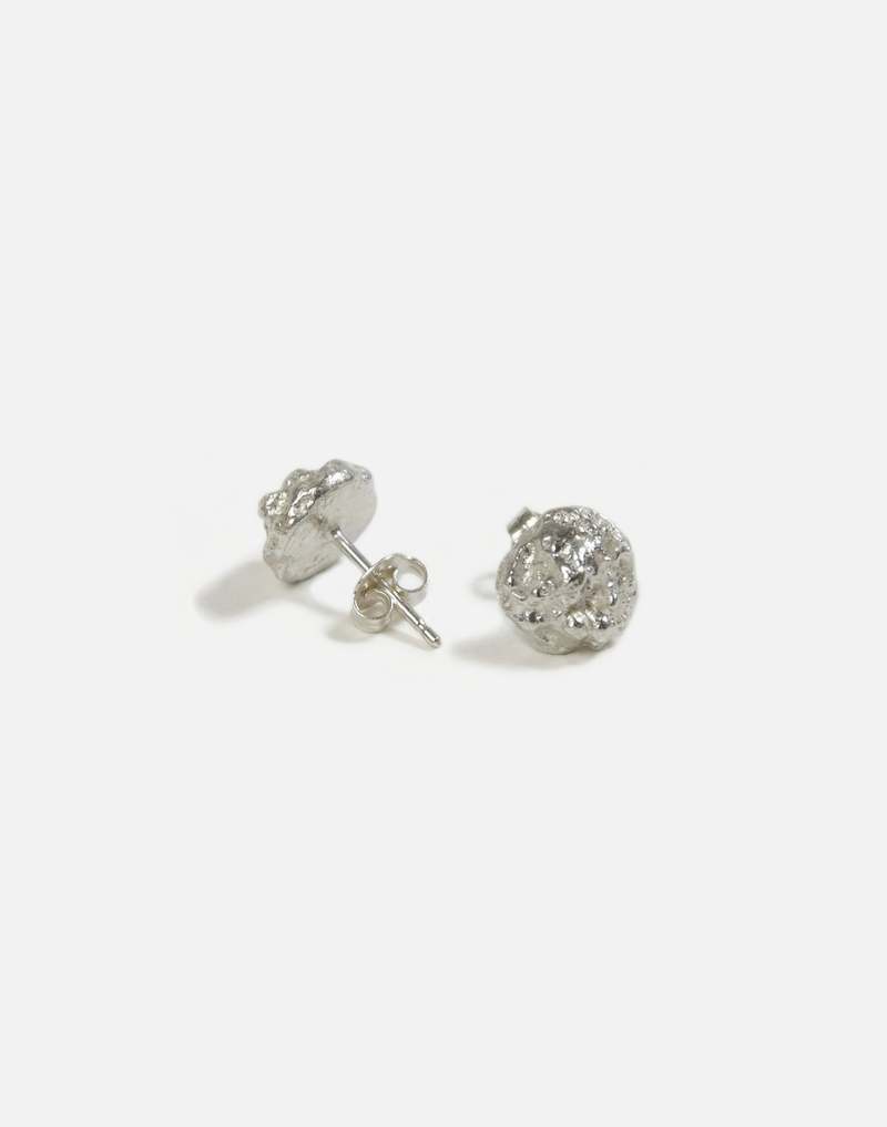llayers Drusy Textured Stud Earrings