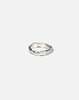 llayers Silver Thin Sculptural Ring Band Lava Ring - Thumbnail 1