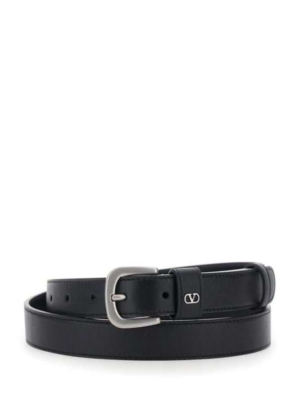 Valentino Garavani Leather Belt - Black Valentino Garavani Leather Belt - Black