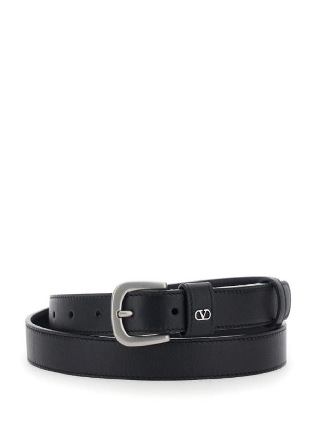 Valentino Garavani Leather Belt - Black - Image 1 of 2