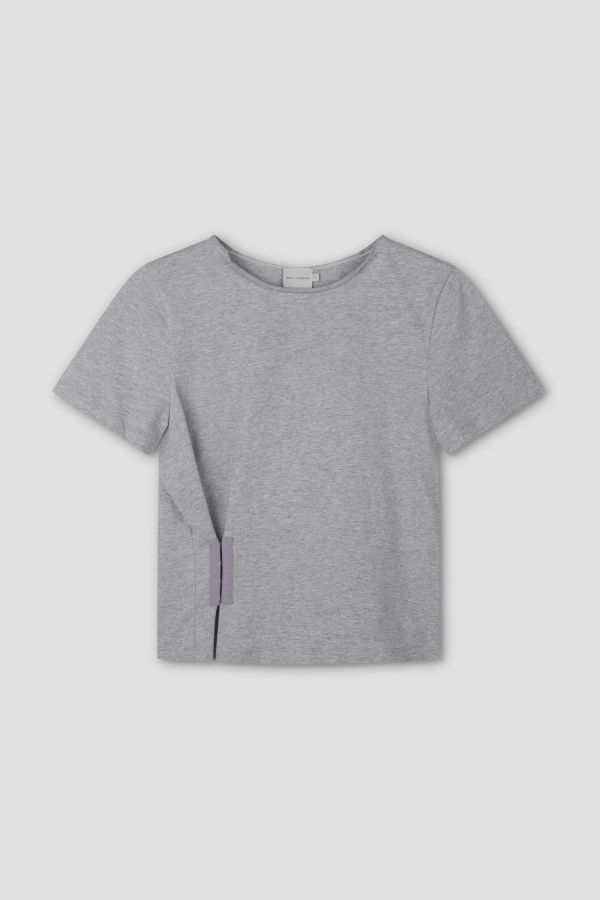 Deiji Studios Pinch Tee Top Grey
