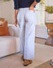 Frank & Eileen Wexford Wide Leg Linen Pant - Thumbnail 3
