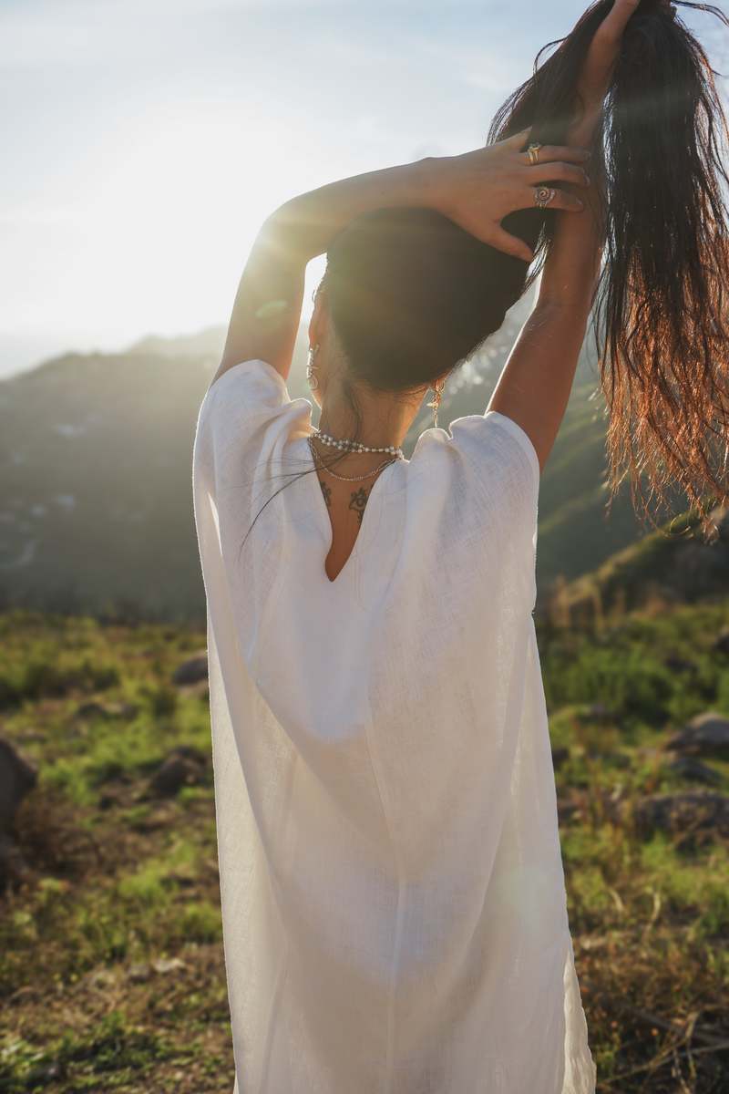 My Store Seashell Valley of the Moon Priestess Kaftan Dress