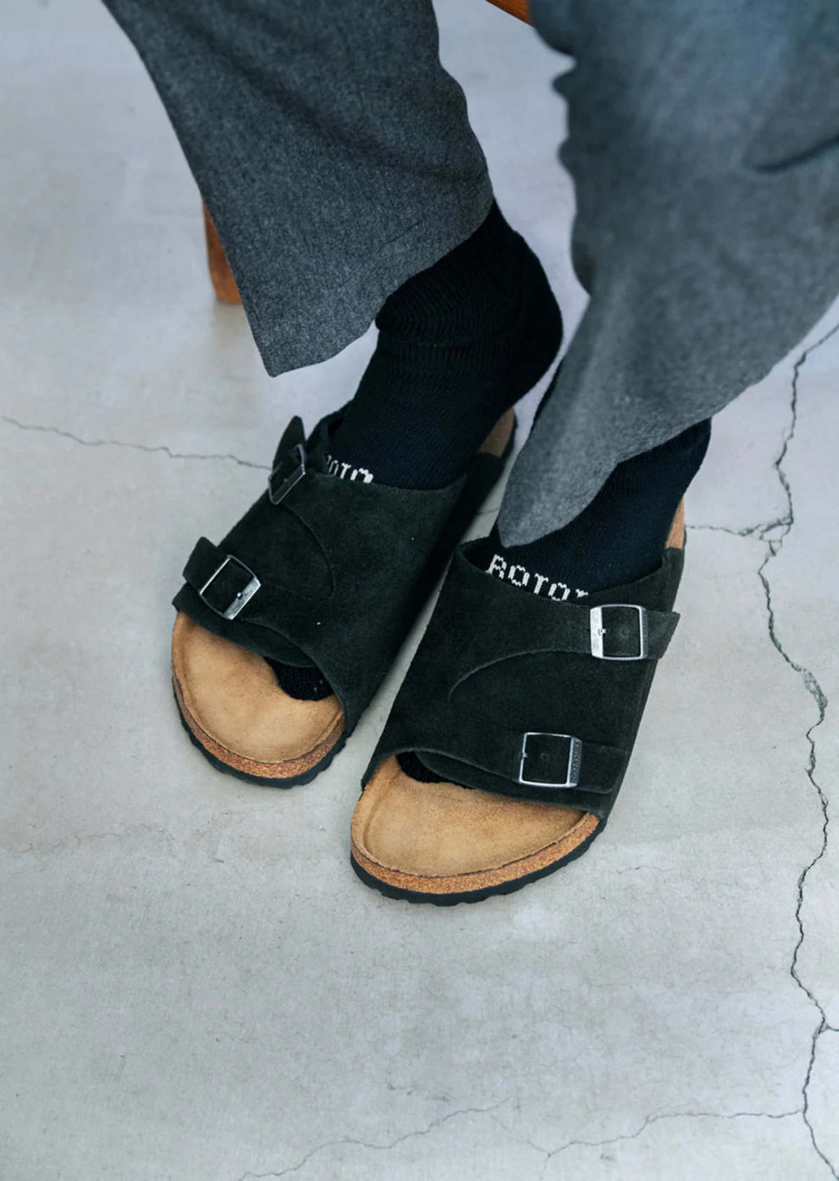 Rototo Organic Daily 3 Pack Crew Socks - Image 4 of 4