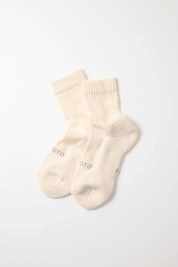 Rototo Organic Daily 3 Pack Crew Socks