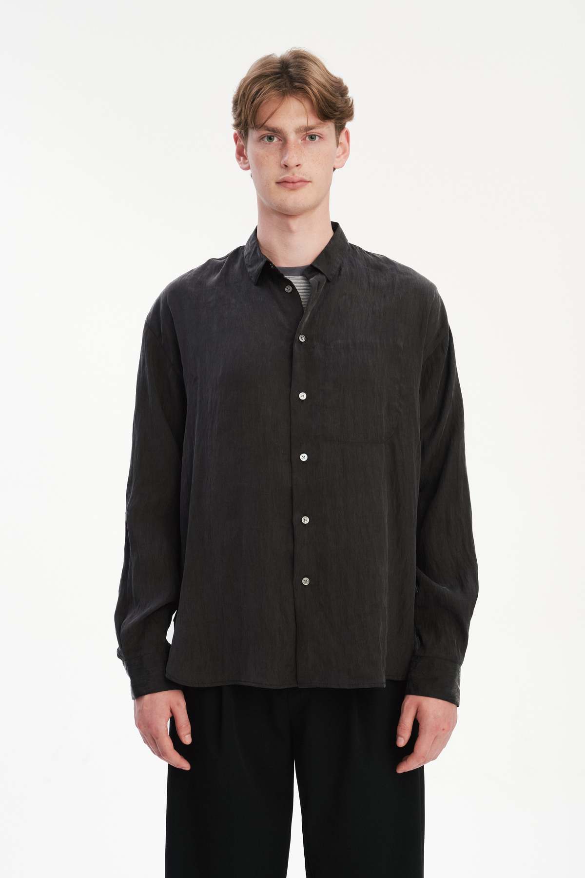 Delikatessen Oversized Boxy Shirt in Japanese Lyocell Blend - Image 2 of 8