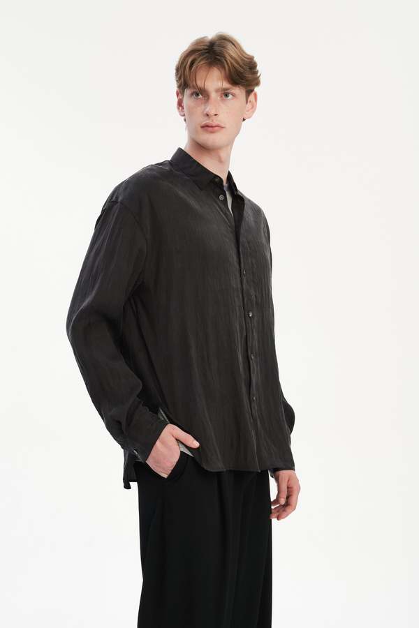Delikatessen Oversized Boxy Shirt in Japanese Lyocell Blend