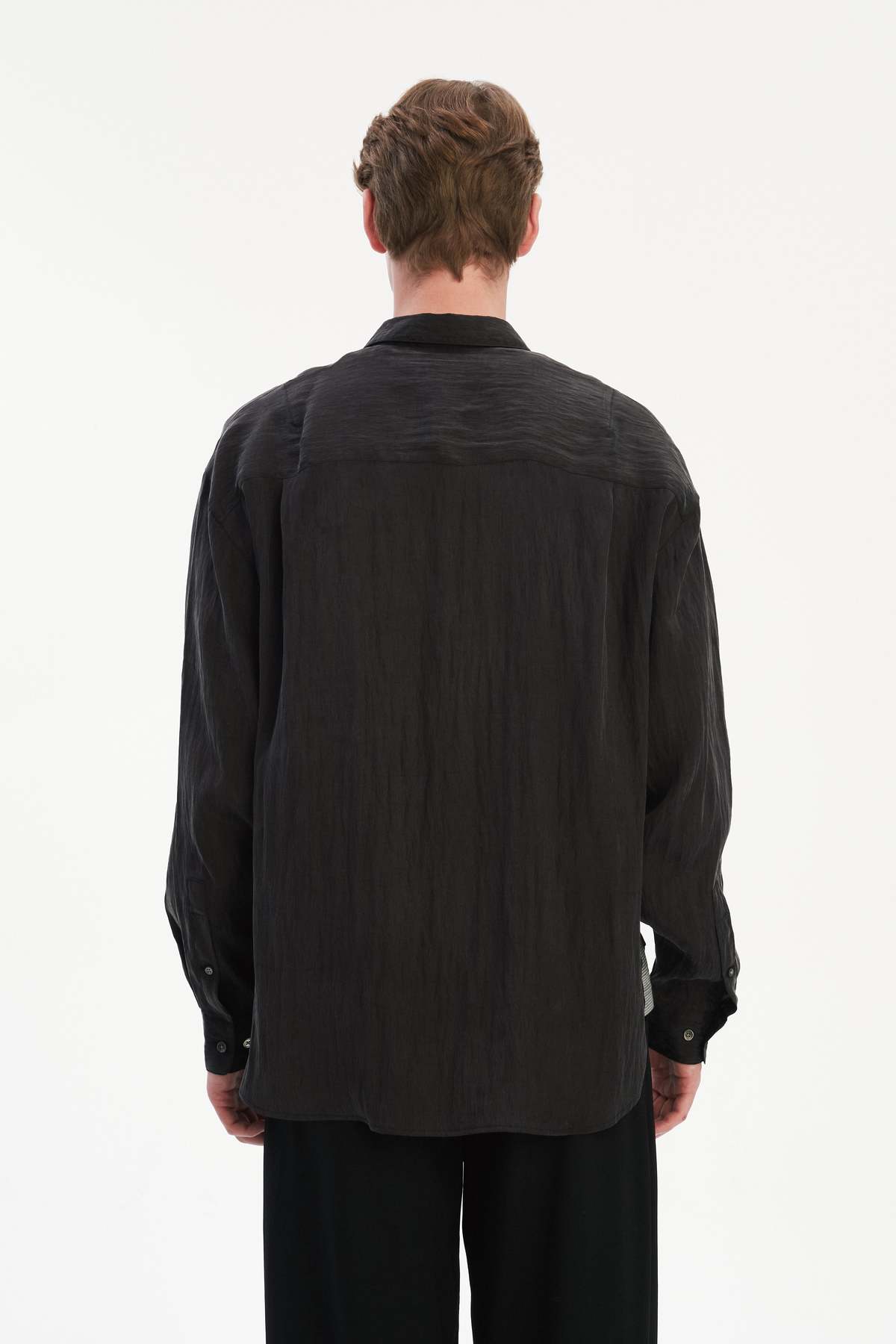 Delikatessen Oversized Boxy Shirt in Japanese Lyocell Blend - Image 8 of 8