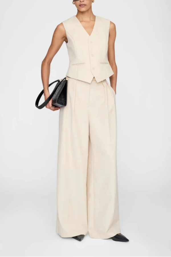 Anine Bing Mario Vest - Ecru