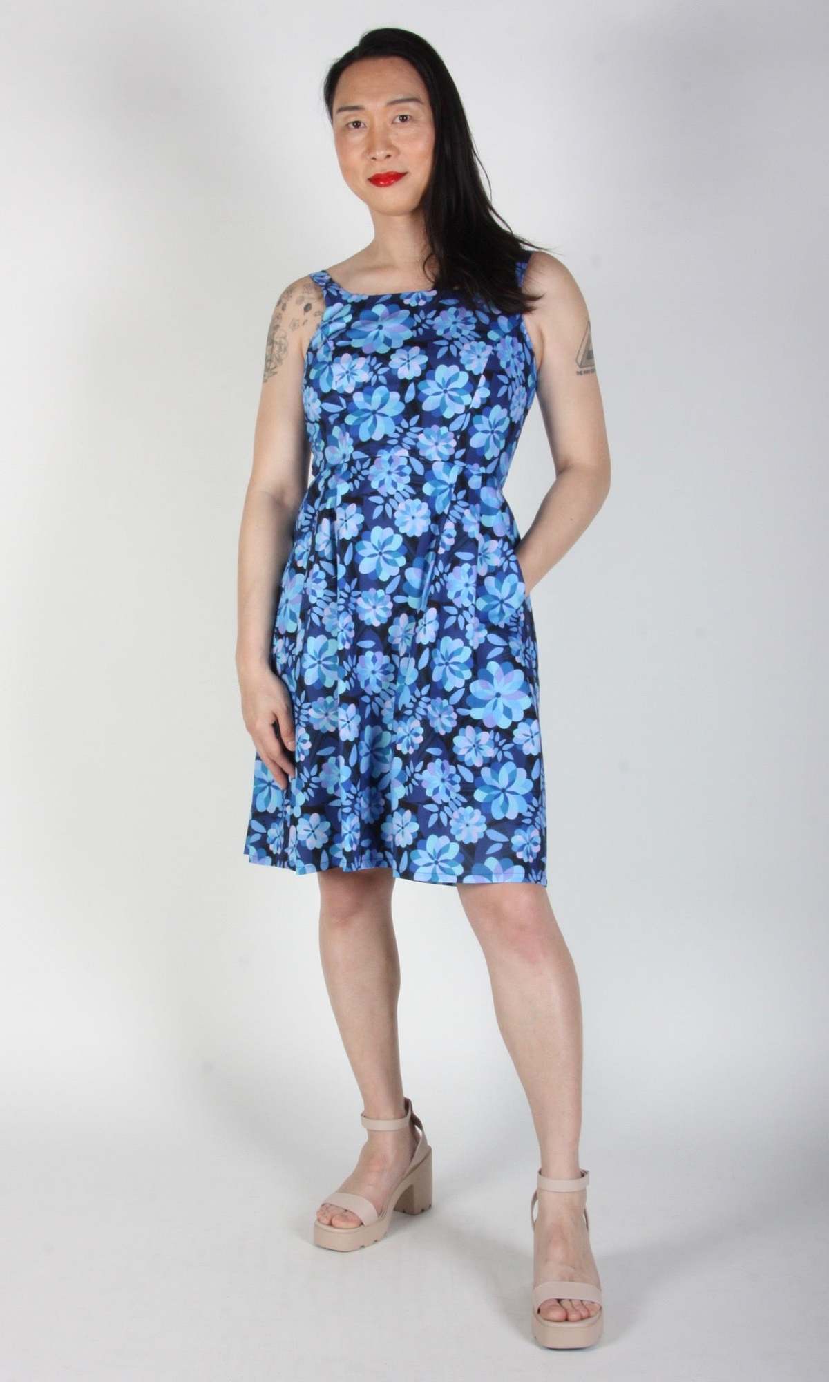 Birds of North America Reedbird Dress - Larkspur - Image 4 of 6