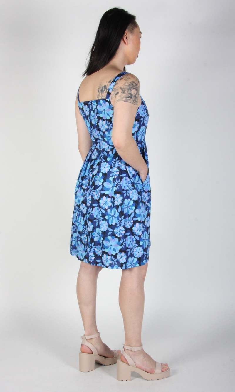 Birds of North America Reedbird Dress - Larkspur
