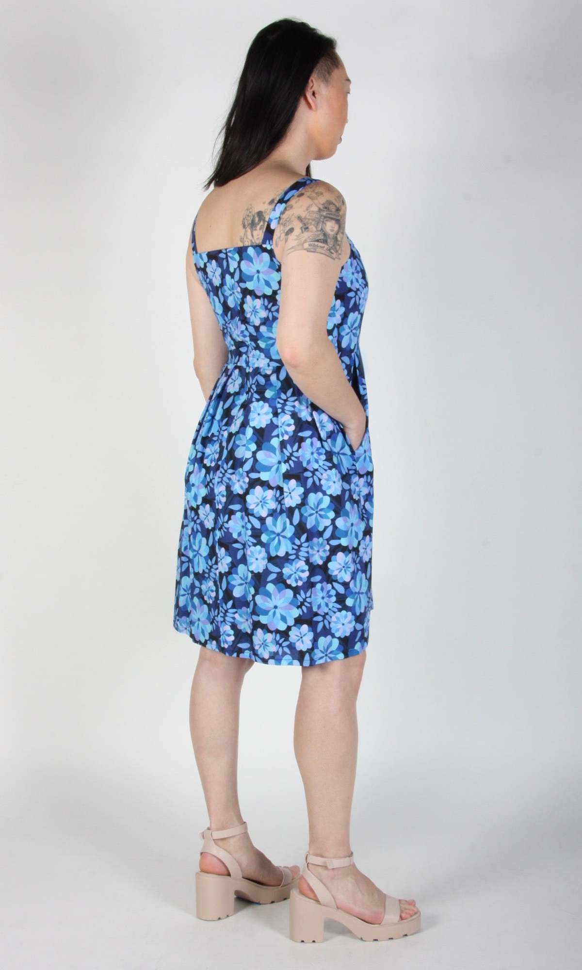 Birds of North America Reedbird Dress - Larkspur - Image 6 of 6