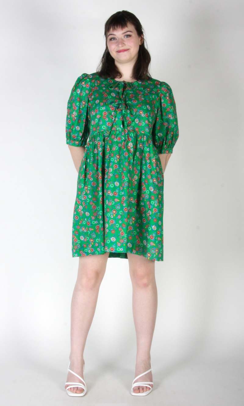 Birds of North America Corvid Strawflower Dress