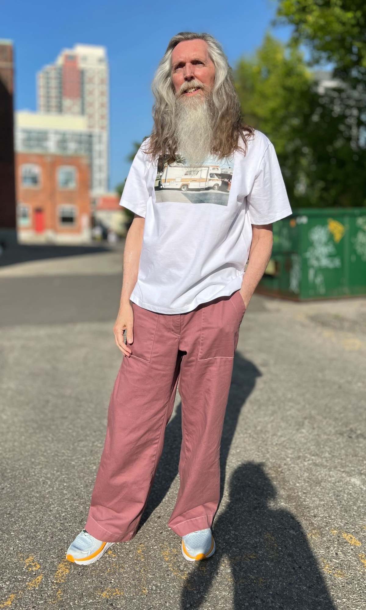 Birds of North America Beware of Dog Cropped MacCormick Tee - White - Image 4 of 10