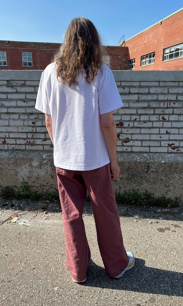 Birds of North America Beware of Dog Cropped MacCormick Tee - White