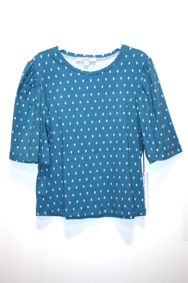 Birds of North America Peahen Top - Blue