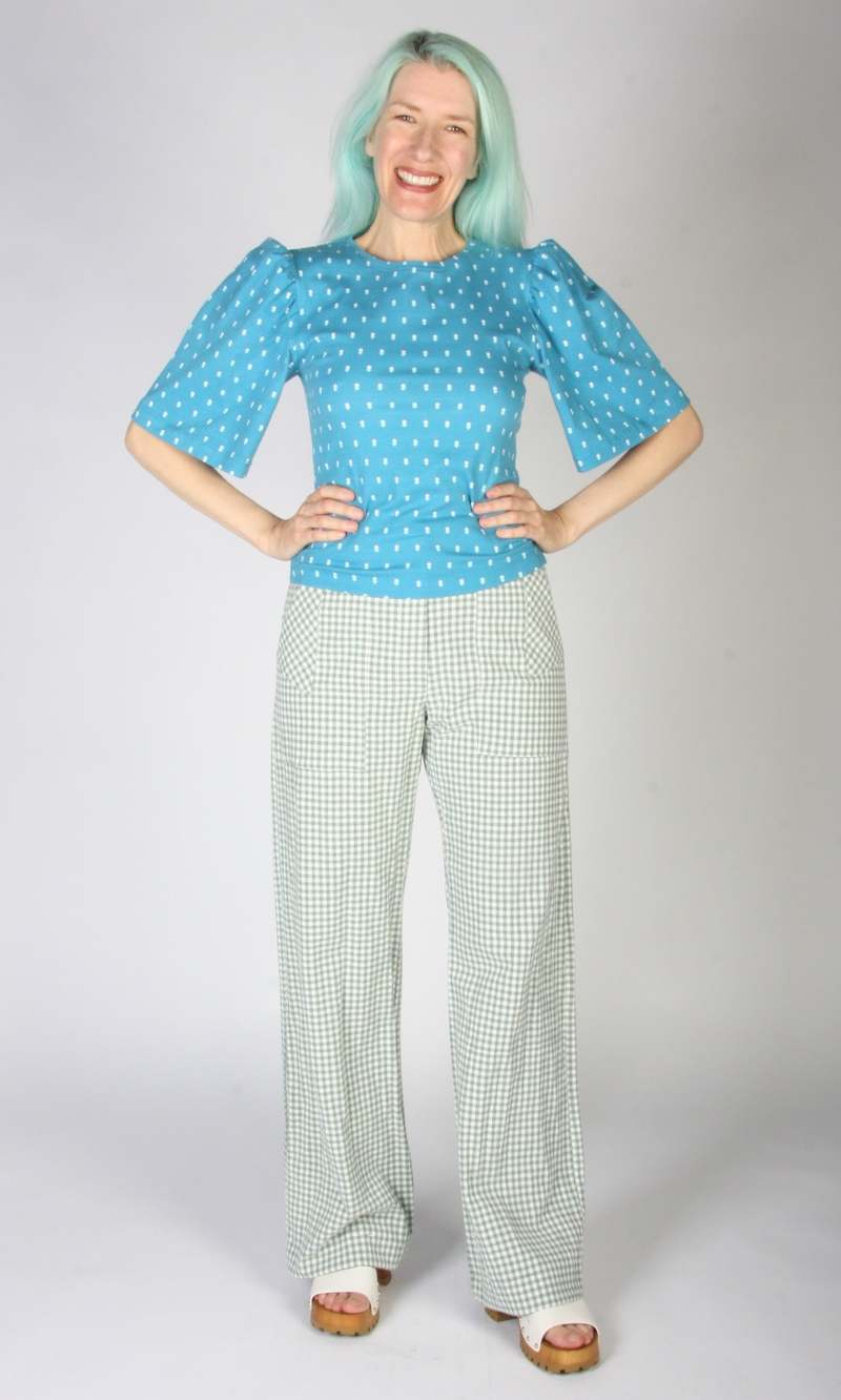 Birds of North America Peahen Top - Blue